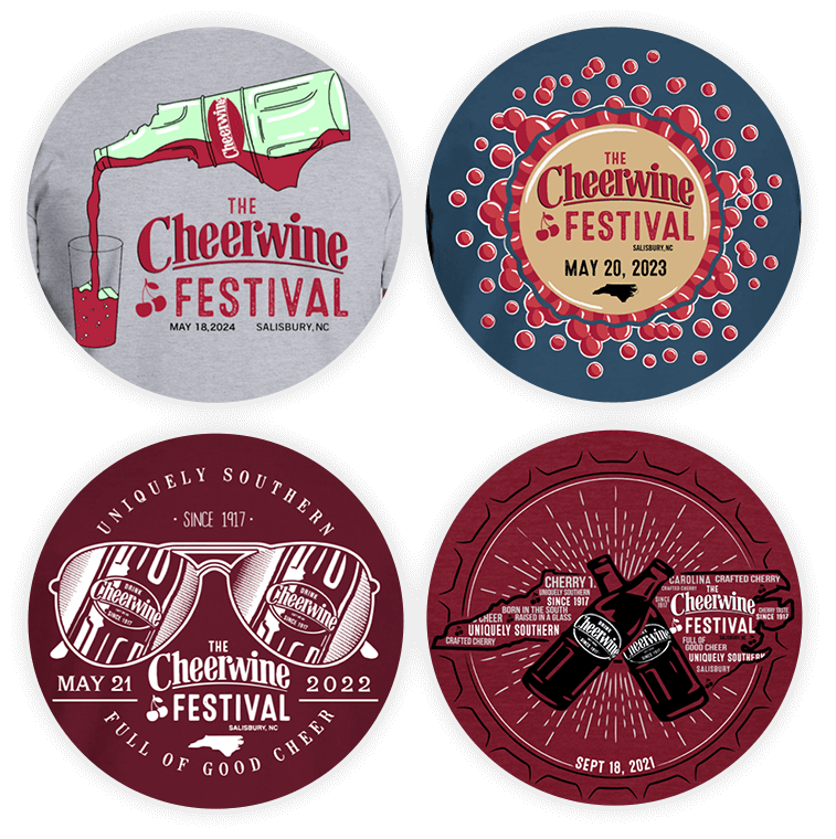 previous Cheerwine Festival winning designs