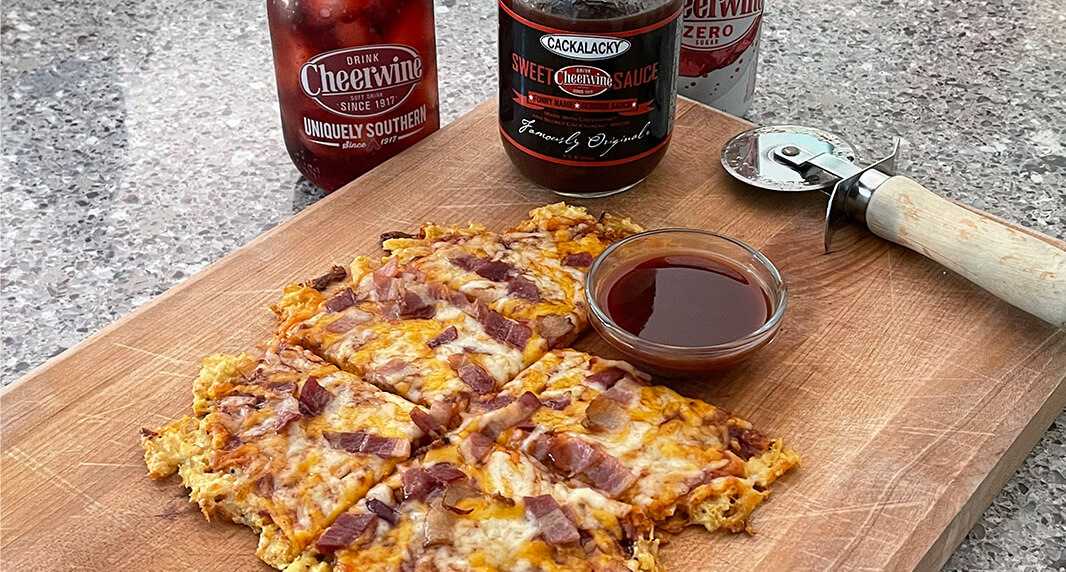 Cackalacky Cheerwine Sweet Sauce BBQ Chicken Pizza