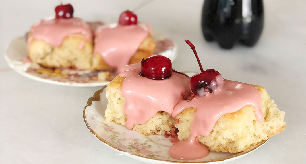 Callie’s Cheerwine Frosted and Cherry-Soaked Shortcakes